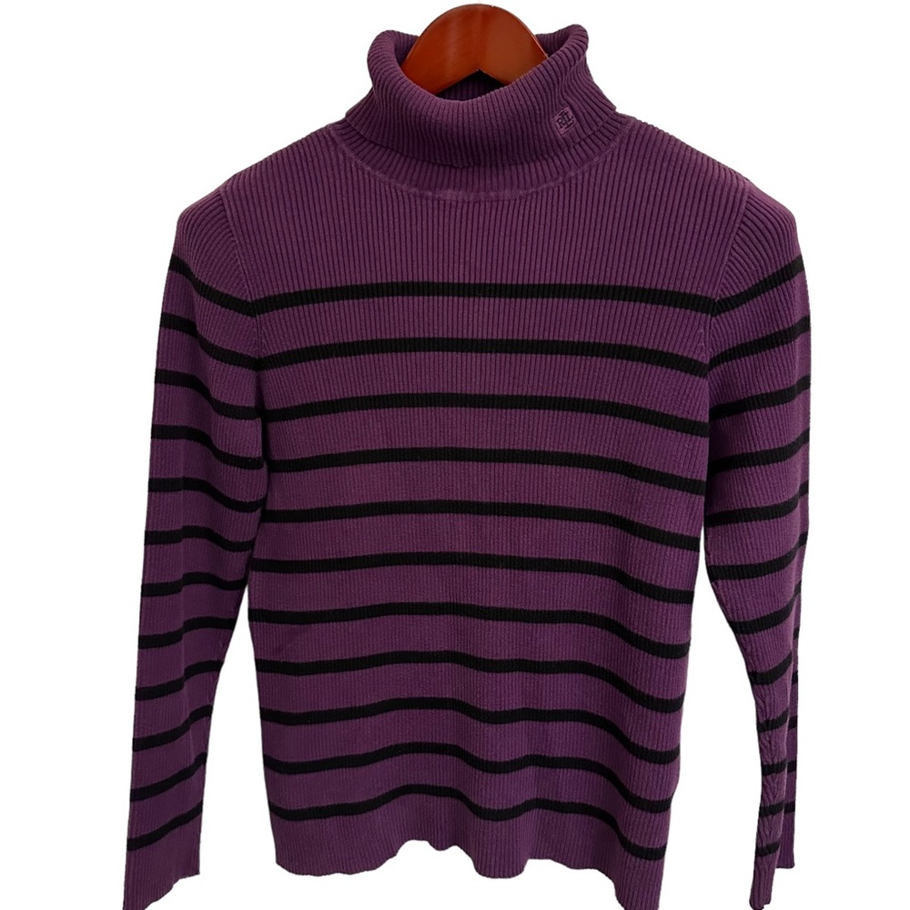 Ralph Lauren Striped Turtleneck L